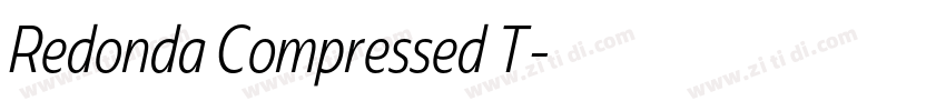 Redonda Compressed T字体转换